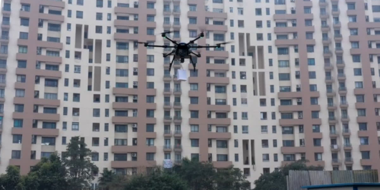 Gurugram Company Launches Drone and AI Powered Doorstep Delivery